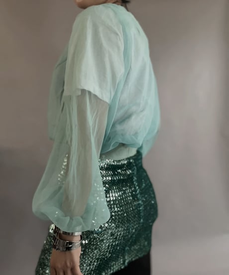 【USED】  L/S Sheer Top / 230430-006