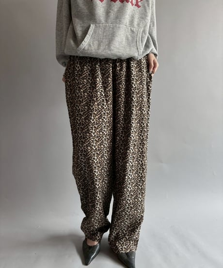【USED】 Leopard shirt & pants set up  /250927-014
