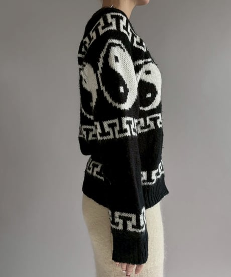 【USED】 Yin-yang Pattern Knit / 251227-005