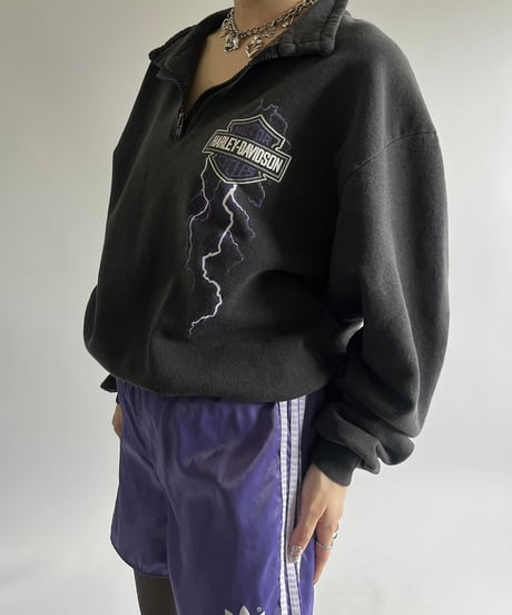 【USED】 Made in USA Harley-Davidson Half Zip Top /250125-009