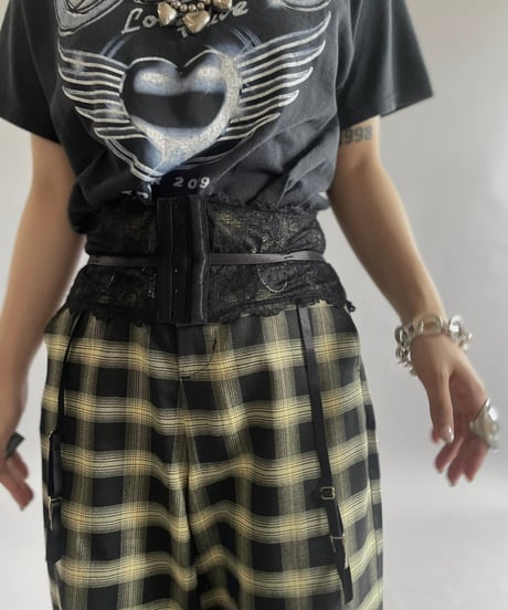 【USED】 Lace Patterned N/S Top /240713-020