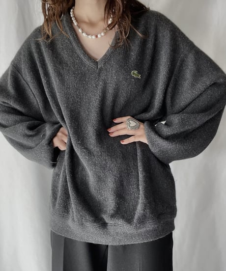 【USED】   LACOSTE Knit Top⑨/211126-025