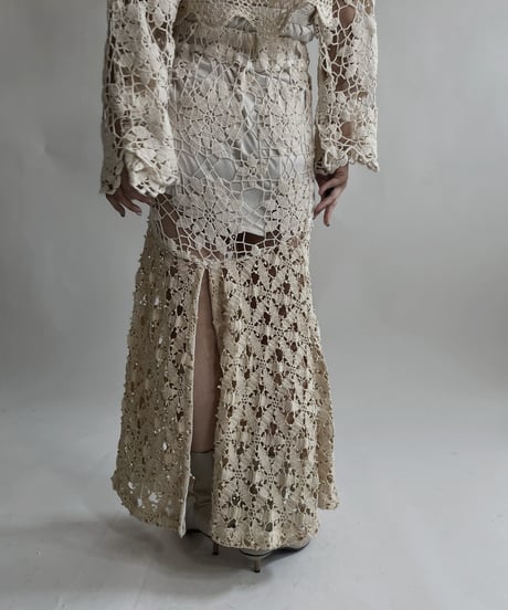 【RE;CIRCLE】 RE Crochet Lace Mermaid Skirt / 220427-013