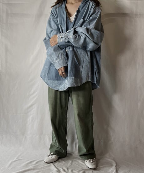 【RE;CIRCLE】 Remake Denim Mexican Parker④/210906-015
