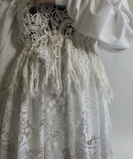 【RE;CIRCLE】 RE Crochet Lace Camisole One-piece / 220427-043