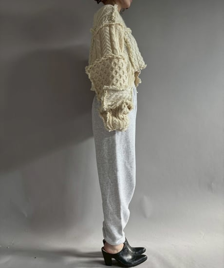 【RE;CIRCLE】 RE Aran Knit Patchwork Pullover Top / 251218-003