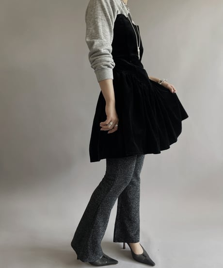 【USED】 Velour One-Piece /240414-020