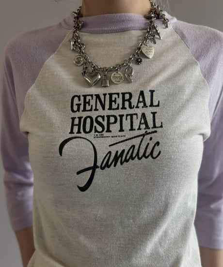 【USED】 70~80's General Hospital Raglan T-Shirt  / 260622-025
