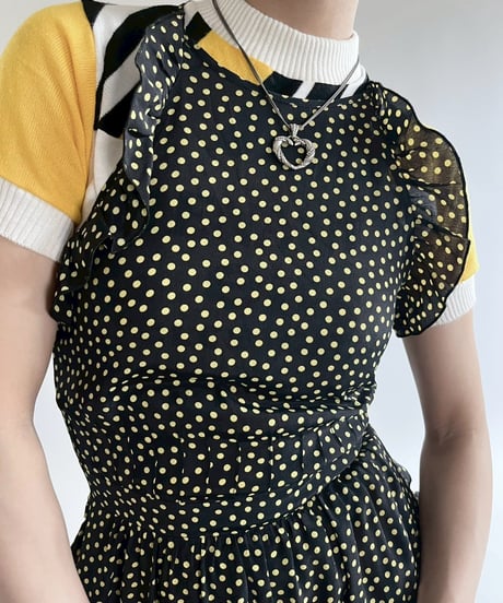 【USED】 See By Chole Dot Pattern Camisole One-Piece /250419-007