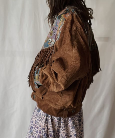 【USED】  Suede Jacket①/211110-028