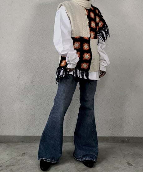 【RE;CIRCLE】 Granny Knit Vest /210125-007
