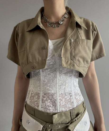 【Chinatsu Aoyama】 RE Makers Shirt Khaki / 260702-003