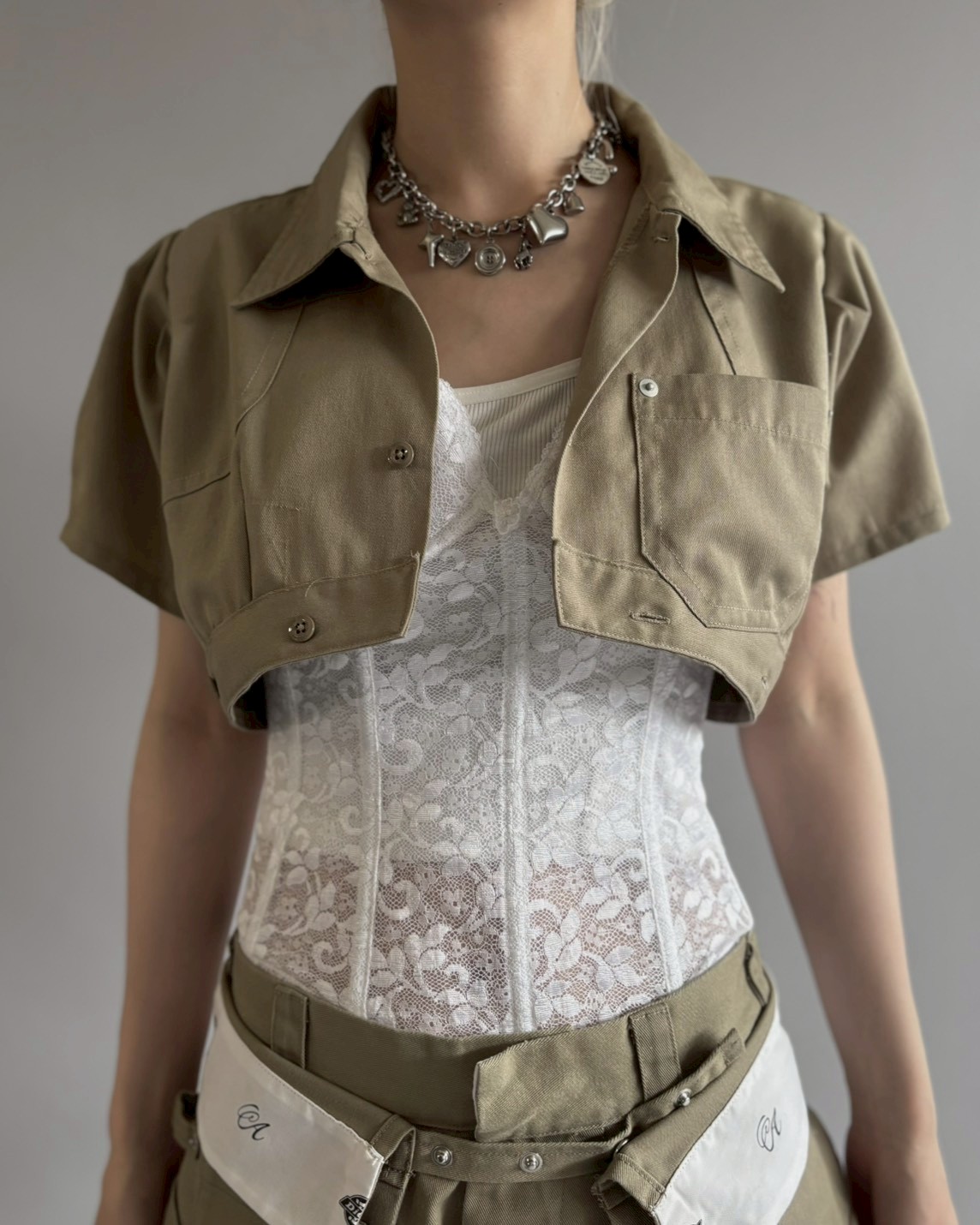 Chinatsu Aoyama】 RE Makers Shirt Khaki / 26070