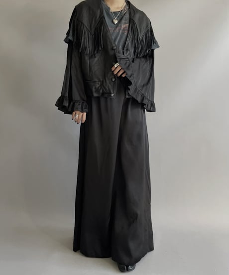 【USED】 Poly Long One-piece Pleats Sleeve / 2301112-003