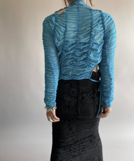 【USED】 ESTER MANAS Design Sheer L/S Top /240914-031