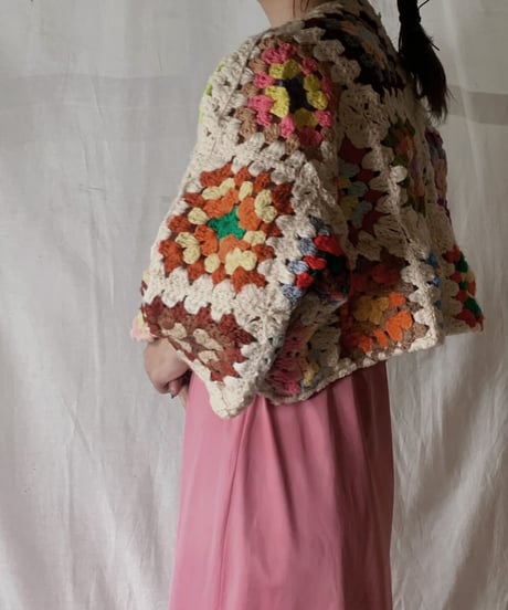 【RE;CIRCLE】 Short Sleeve Granny Knit Top② /210404-002