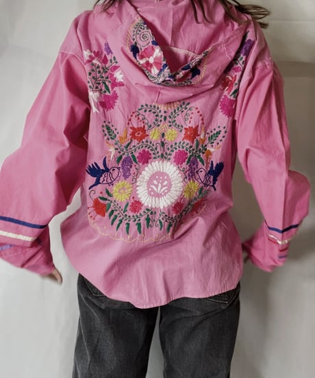 【RE;CIRCLE】 Remake Embroidery Ethnic Mexican Parker④/210906-020