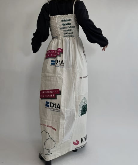 【RE;CIRCLE】 RE Eco-Friendly Bag Shirring One-piece / 220825-014