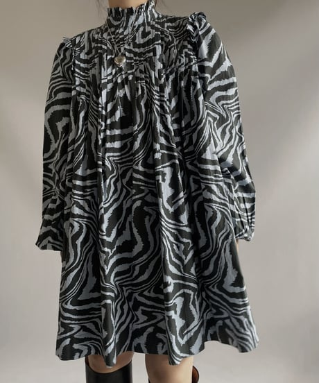 【USED】GANNI L/S Pleats Top / 231009-028