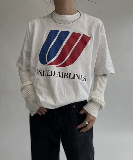 【USED】 United Airlines T-shirt / 220827-006