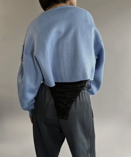 【USED】 CUT OFF L/S Sweat Top /240210-013