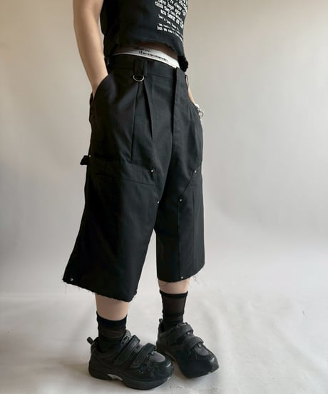 【RE;CIRCLE】 Re Suit Double Knee Shorts / 250612-004