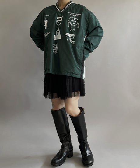 【Mashup Products】 Silk Screen Nylon Pullover Top/  240217-004