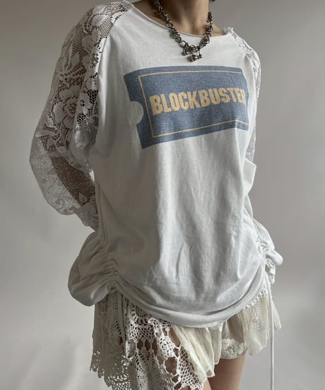 【RE;CIRCLE】 RE Lace Switching Raglan T-Shirt / 250605-010