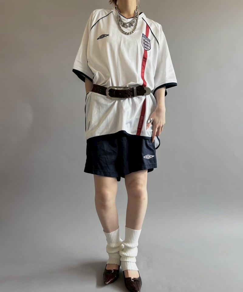 UMBRO イギリス軍 士官学校　サッカーシャツ ASローマ　ミリタリー USED】 01~03's UMBRO England Soccer Shirt / 260