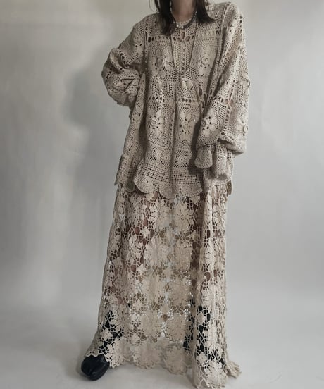 【RE;CIRCLE】 RE Crochet Lace One-piece / 220623-002