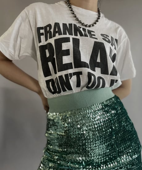 【USED】 Spangle Skirt Light Green / 230430-009
