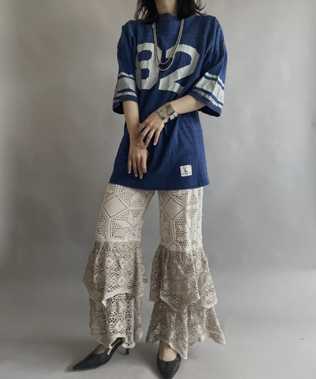 【RE;CIRCLE】 RE Crochet Tiered Pants / 230504-007