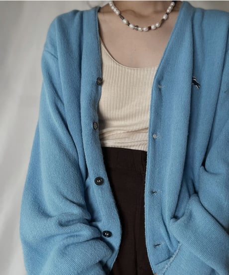 【USED】   LACOSTE Knit Cardigan③/211126-003