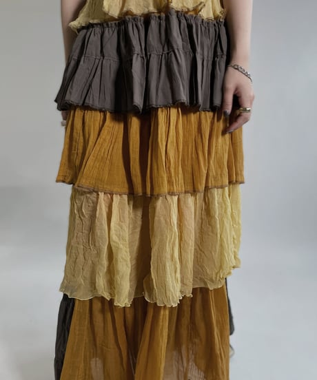 【RE;CIRCLE】 RE Indian Cotton Skirt / 220503-019