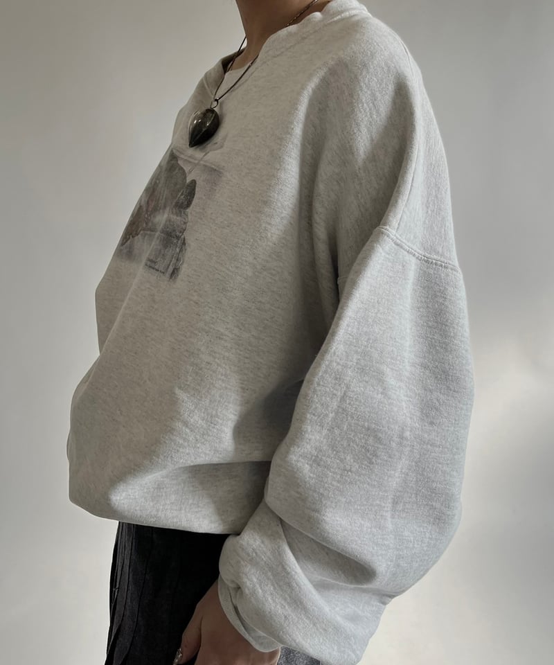 USED】 90s Hanes Dog Print Sweat /250118-029 |