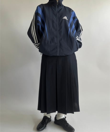 【USED】 Wool Pleats Skirt /250208-005