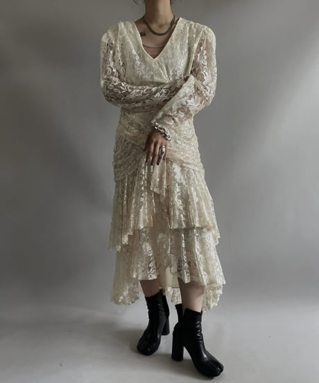 【USED】 L/S Lace One-Piece / 231014-018