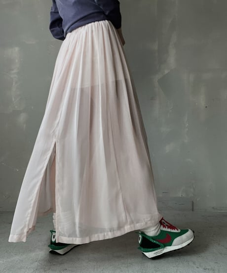 【USED】Poly Long Skirt/ 220312-012