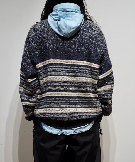 【USED】  Patterned Knit Top /240205-008