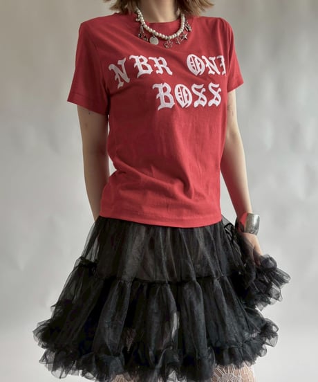 【USED】 RESIZED MADE in USA NBR ONE BOSS T-Shirt / 250830-001