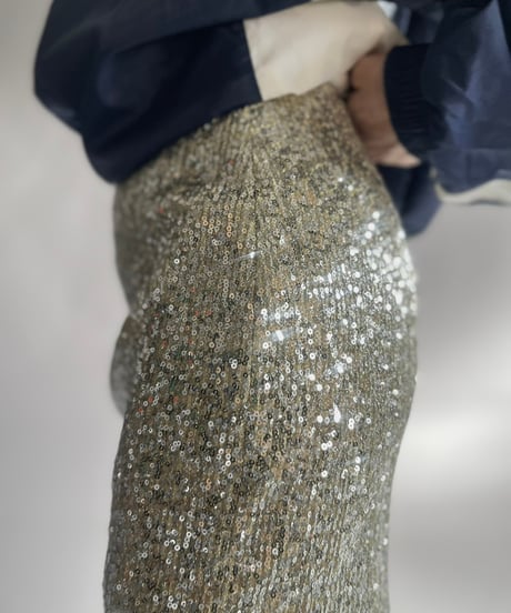 【USED】  Spangle Mini Skirt / 241130-028