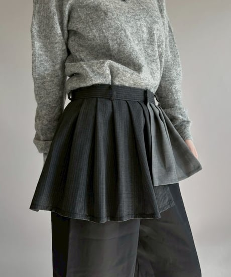 【RE;CIRCLE】 RE Suit Wrap Skirt Mini / 260129-009