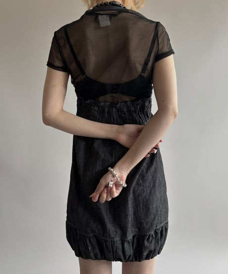 【USED】 Zip Up Design Camisole One-Piece  / 250531-014