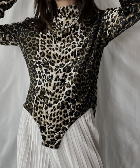 【USED】  Leopard Patterned Leotard/210921-027