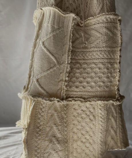 【RE;CIRCLE】 RE Alan Knit Patch Work One-piece②/220120-034