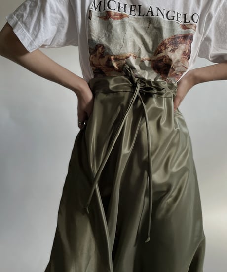 【USED】 Poly Long Skirt / 220423-030