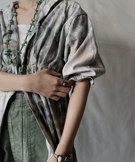 【RE;CIRCLE】  RE Tie-dyed Medical S/S Gown③/20210819-037