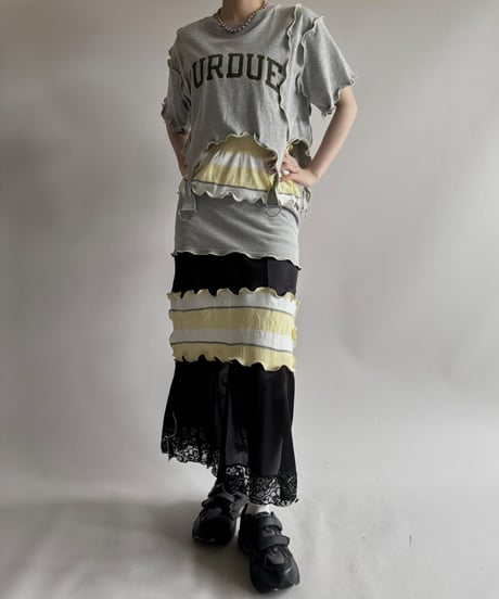 【Chinatsu Aoyama】 RE Mellow Top + Camisole Long One-Piece / 250710-020