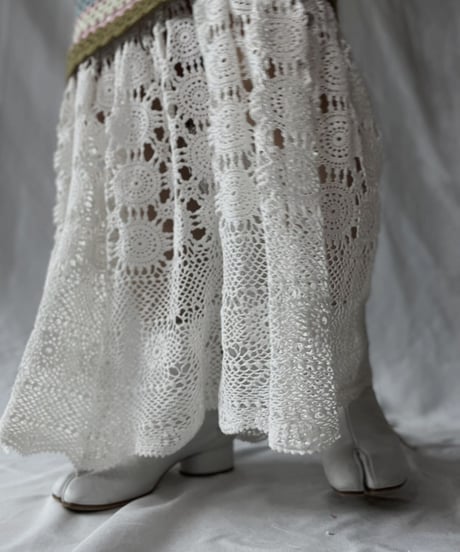 【RE;CIRCLE】 RE Granny × Crochet Long Skirt②/211014-022