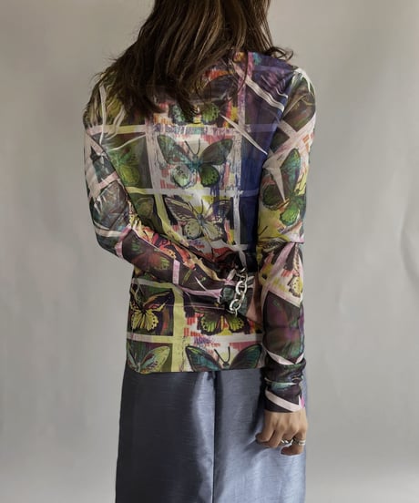 【USED】  Poly Long Sleeved Top / 220924-004